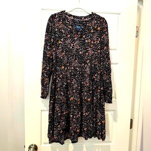 Anthropologie Maeve Size S Black Floral Mini Dress